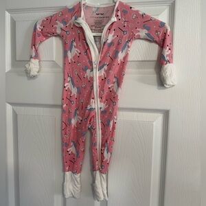 Little Sleepies Pink Unicorn Footie